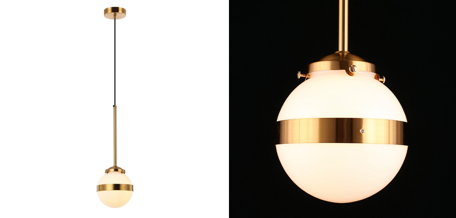 Подвесной светильник White Sphere Латунь Подвесной светильник White Sphere Латунь - Loft-Concept в Тюмени