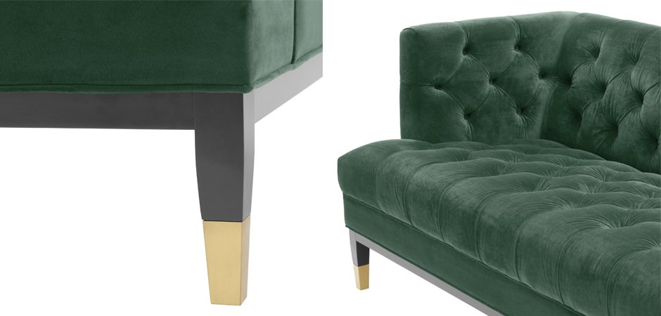 Диван Eichholtz Sofa Castelle dark green Диван Eichholtz Sofa Castelle dark green - Loft-Concept в Тюмени