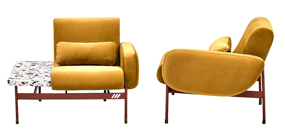Кресло Mustard and Terrazzo Chair Кресло Mustard and Terrazzo Chair - Loft-Concept в Тюмени