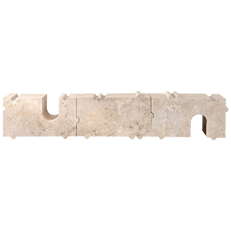 Модульная каменная скамья Hume Modular Stone Bench дизайн Kelly Wearstler Песочный Модульная каменная скамья Hume Modular Stone Bench дизайн Kelly Wearstler Песочный в Тюмени | Loft Concept