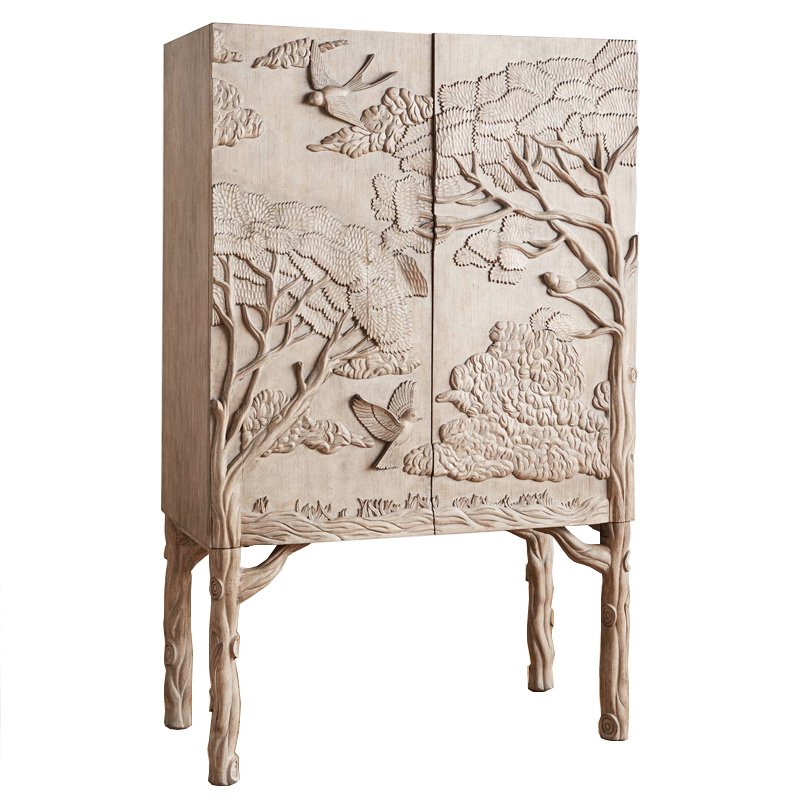 Шкаф Land & Sky Bar Cabinet Бежево-серый Шкаф Land & Sky Bar Cabinet Бежево-серый в Тюмени | Loft Concept