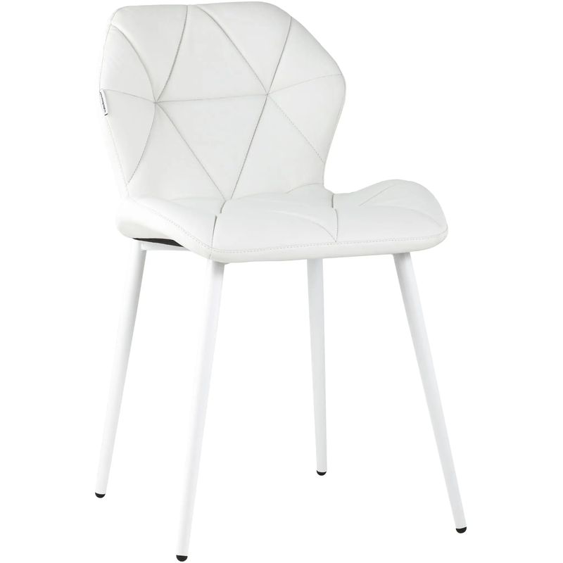 Стул Jeroen II Chair Экокожа Белый цвет Белый Стул Jeroen II Chair Экокожа Белый цвет Белый в Тюмени | Loft Concept