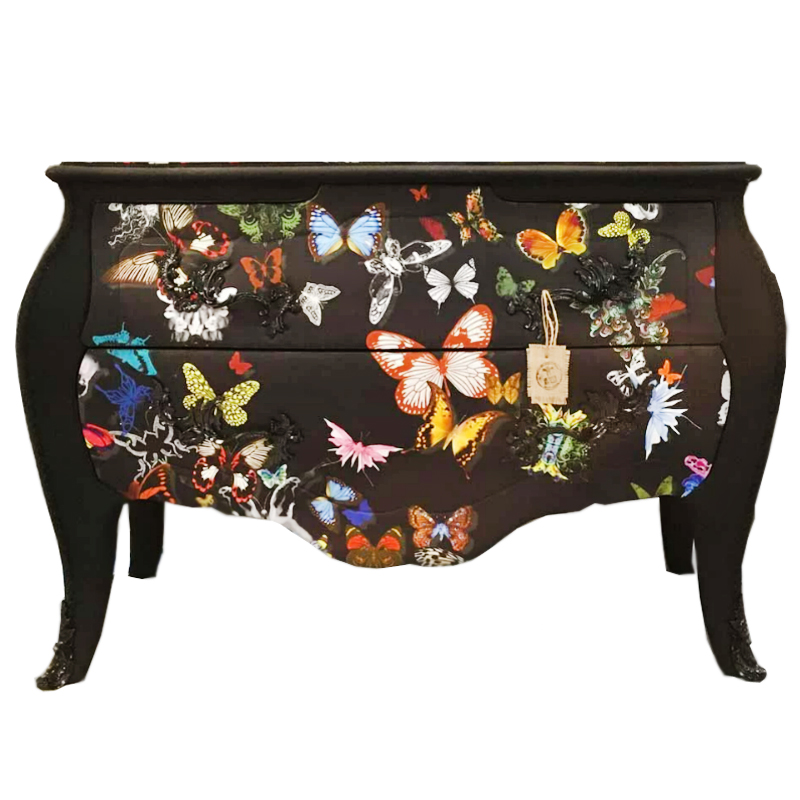 Комод Бабочки Chest of Drawers Night Butterflies Черный Мульти Комод Бабочки Chest of Drawers Night Butterflies Черный Мульти в Тюмени | Loft Concept