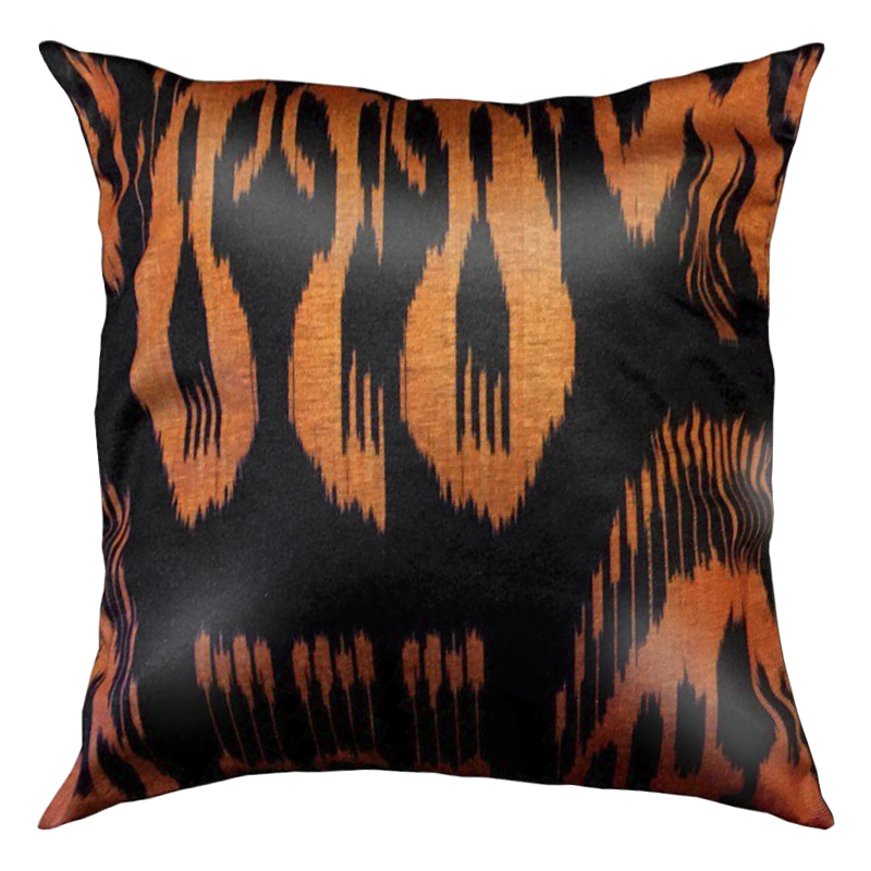 Подушка Orange and Black Черный Оранжевый Подушка Orange and Black Черный Оранжевый в Тюмени | Loft Concept