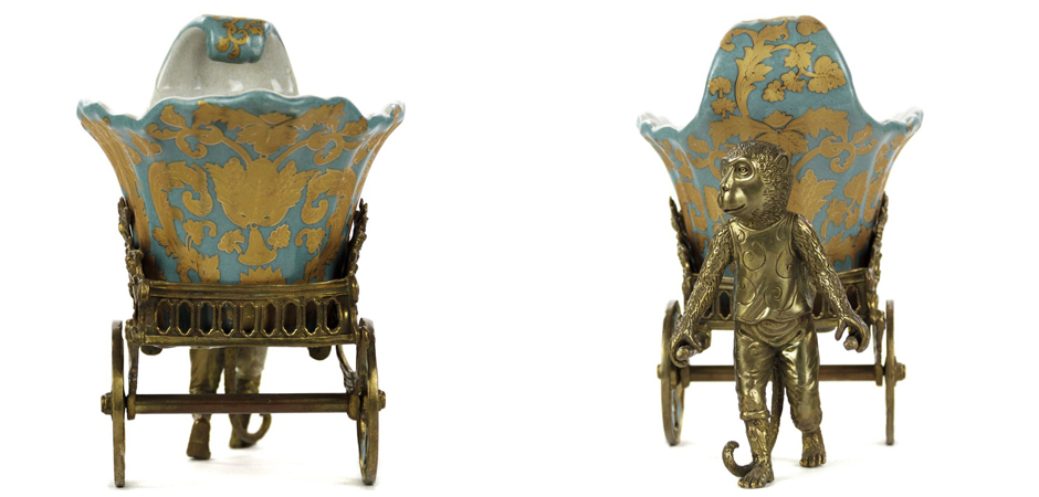 Чаша Monkey and Pale Blue Cart Чаша Monkey and Pale Blue Cart - Loft-Concept в Тюмени