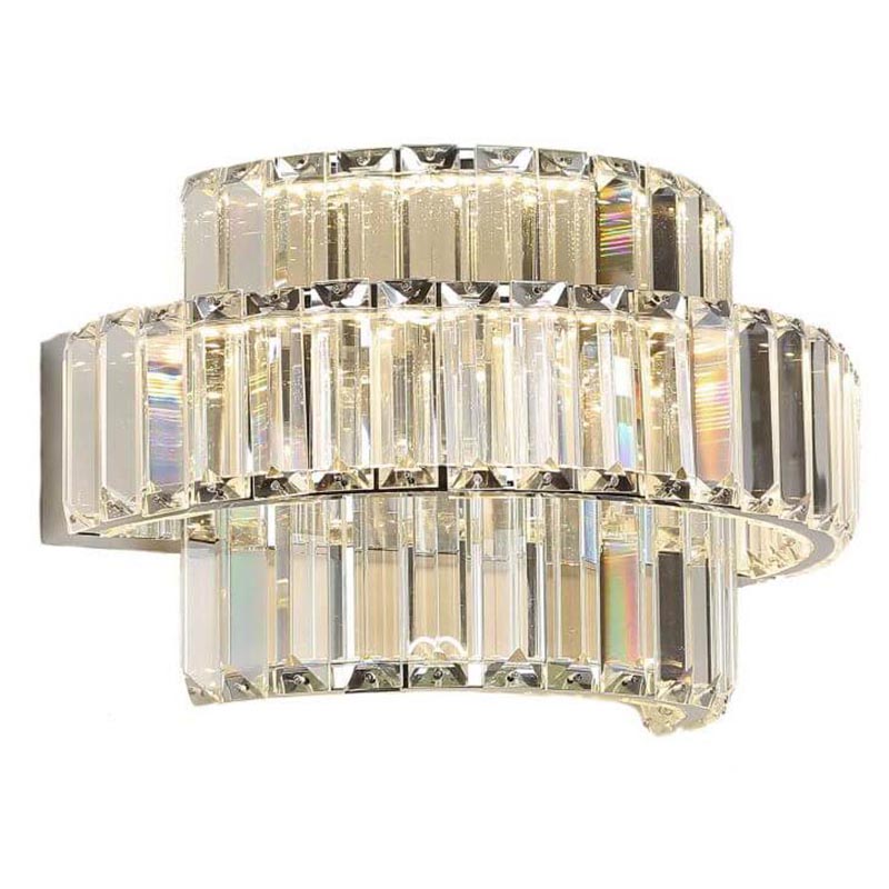 Бра Crystal Shine Linda Chrome Wall Lamp B Хром Прозрачный (Transparent) Бра Crystal Shine Linda Chrome Wall Lamp B Хром Прозрачный (Transparent) в Тюмени | Loft Concept