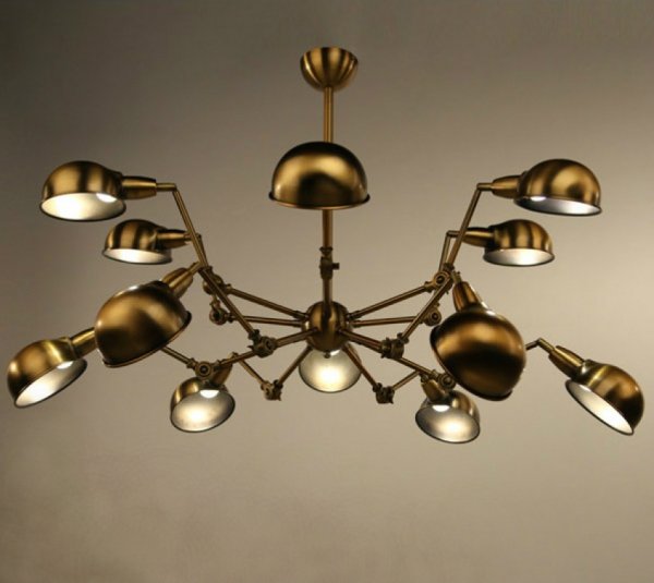 Подвесной светильник Gold Spider Chandelier Подвесной светильник Gold Spider Chandelier в Тюмени | Loft Concept