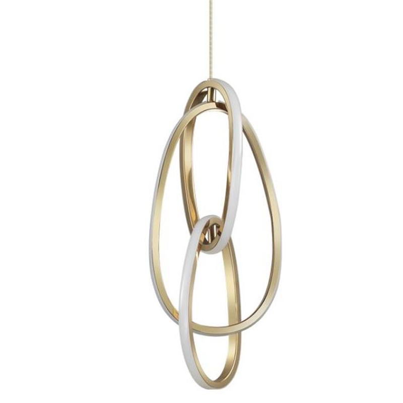 Подвесной светильник 3 Chain Link Gold 42 Глянцевое золото Подвесной светильник 3 Chain Link Gold 42 Глянцевое золото в Тюмени | Loft Concept