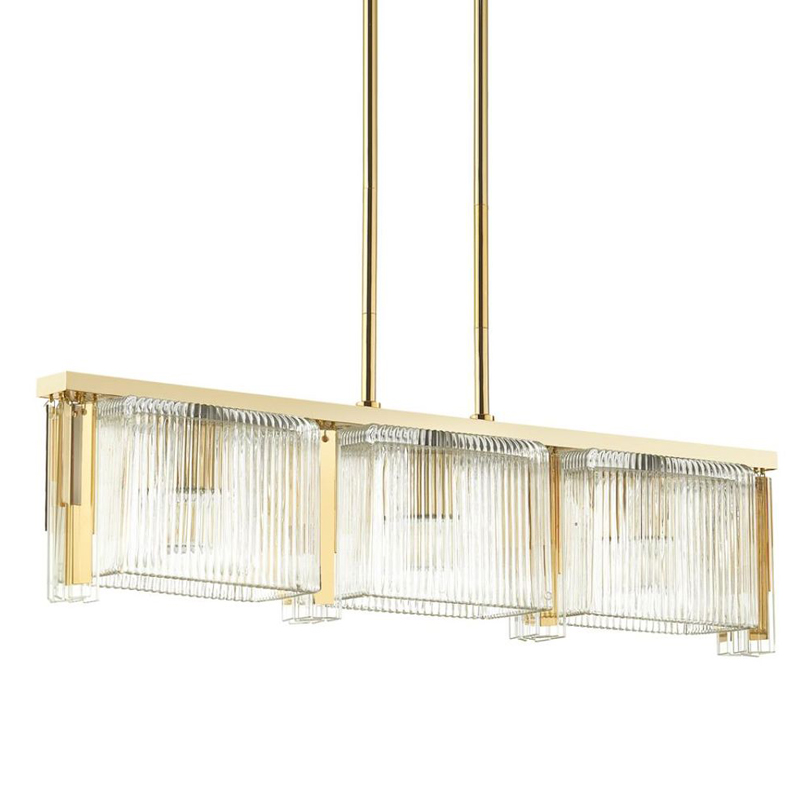 Люстра Madelen Gold Linear Chandelier Глянцевое золото Прозрачный (Transparent) Люстра Madelen Gold Linear Chandelier Глянцевое золото Прозрачный (Transparent) в Тюмени | Loft Concept
