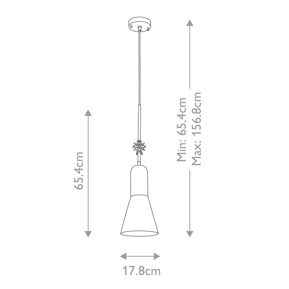  Подвесной светильник черного матового цвета с конусным плафоном 65 см Elstead Lighting в Тюмени