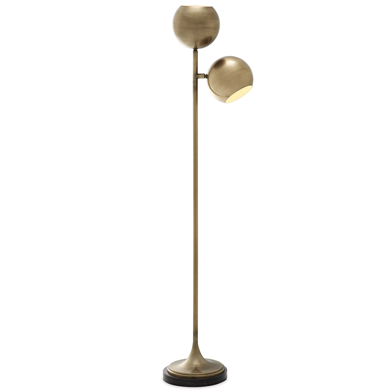 Торшер Eichholtz Floor Lamp Compton Brass Латунь Черный Торшер Eichholtz Floor Lamp Compton Brass Латунь Черный в Тюмени | Loft Concept