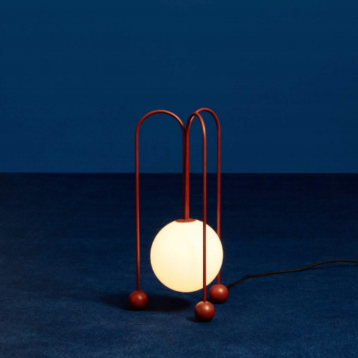 Настольная лампа Michael Anastassiades Fontana Amorosa Bell Красный Белый Настольная лампа Michael Anastassiades Fontana Amorosa Bell Красный Белый в Тюмени | Loft Concept