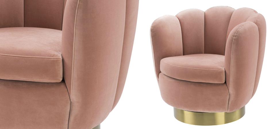 Кресло Eichholtz Swivel Chair Mirage nude Кресло Eichholtz Swivel Chair Mirage nude - Loft-Concept в Тюмени