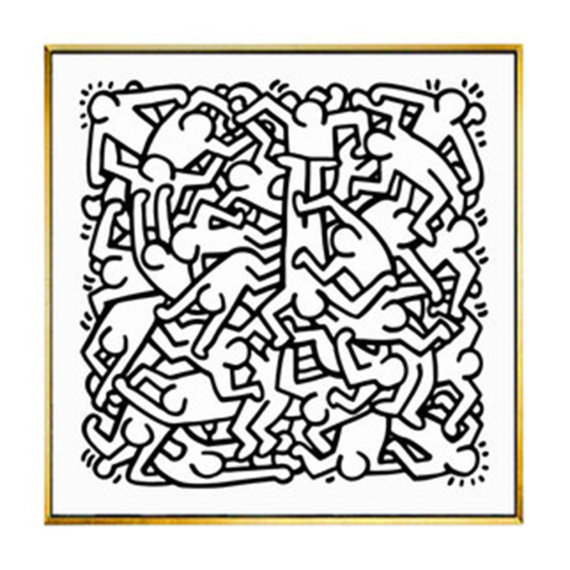 Постер Keith Haring 27 Черно-белый Постер Keith Haring 27 Черно-белый в Тюмени | Loft Concept
