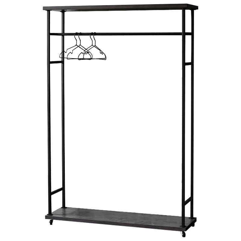 Рейл Lowery Grey Industrial Metal Rust Clothes Rail Черный Дерево Серый Рейл Lowery Grey Industrial Metal Rust Clothes Rail Черный Дерево Серый в Тюмени | Loft Concept