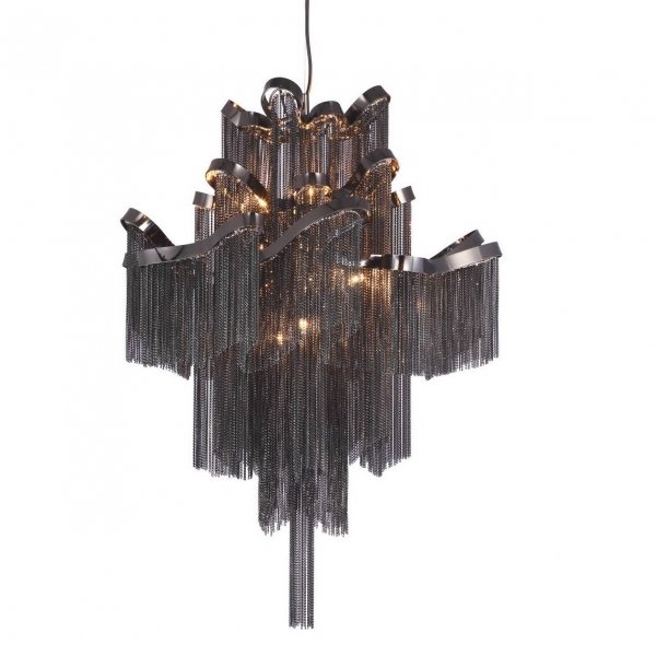 Люстра Ava Chain Atlantis Chandelier Black Черный Люстра Ava Chain Atlantis Chandelier Black Черный в Тюмени | Loft Concept