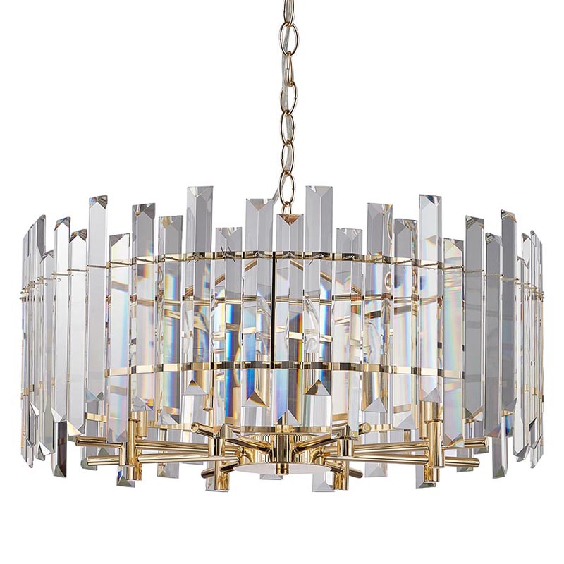 Люстра Langley Chandelier gold 60 Золотой Прозрачный Люстра Langley Chandelier gold 60 Золотой Прозрачный в Тюмени | Loft Concept