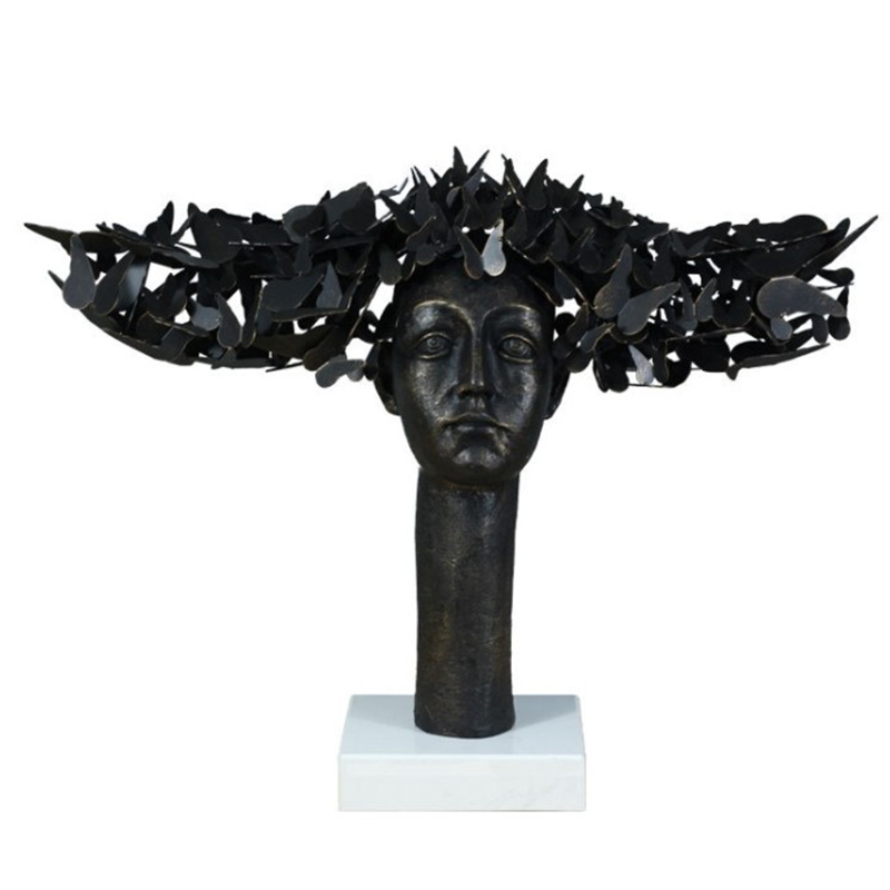 Статуэтка Butterflies on the Head Золотой Черный Статуэтка Butterflies on the Head Золотой Черный в Тюмени | Loft Concept