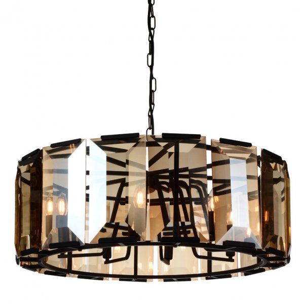 Люстра Harlow Crystal Round 8 Amber Черный Янтарь (Amber) Люстра Harlow Crystal Round 8 Amber Черный Янтарь (Amber) в Тюмени | Loft Concept
