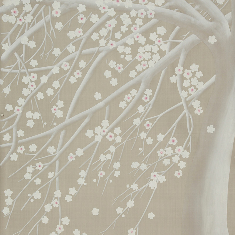 Обои ручная роспись Windswept Blossom Blossom on Lead Grey dyed silk Обои ручная роспись Windswept Blossom Blossom on Lead Grey dyed silk в Тюмени | Loft Concept