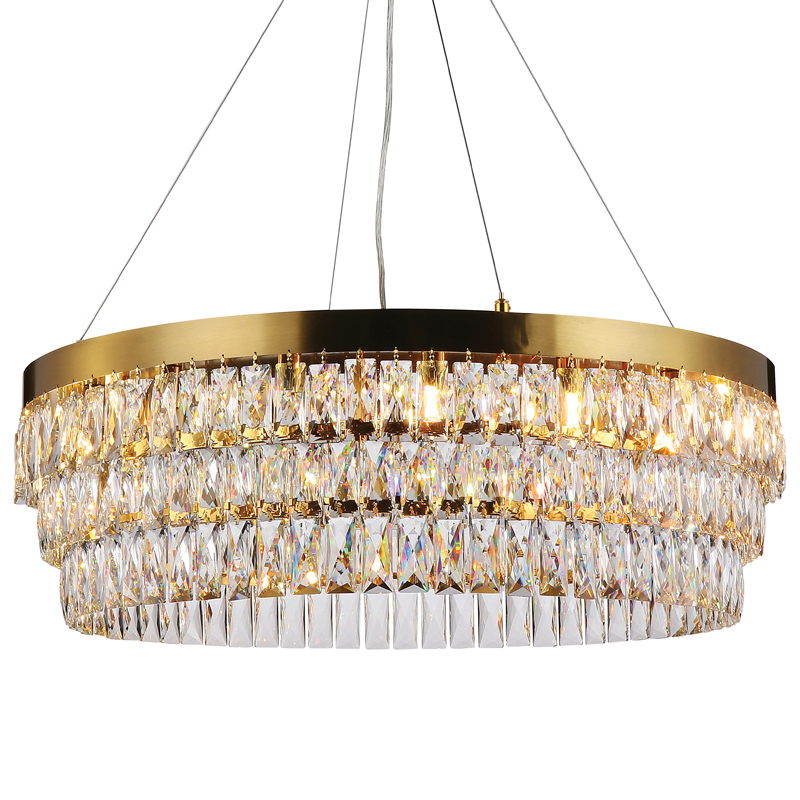 Люстра Lunet Chandelier 80 Глянцевое золото Прозрачный Люстра Lunet Chandelier 80 Глянцевое золото Прозрачный в Тюмени | Loft Concept
