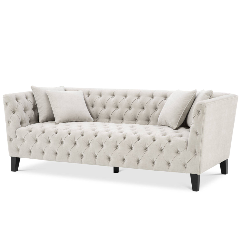 Диван Eichholtz Sofa Jason Песочный Черный Диван Eichholtz Sofa Jason Песочный Черный в Тюмени | Loft Concept