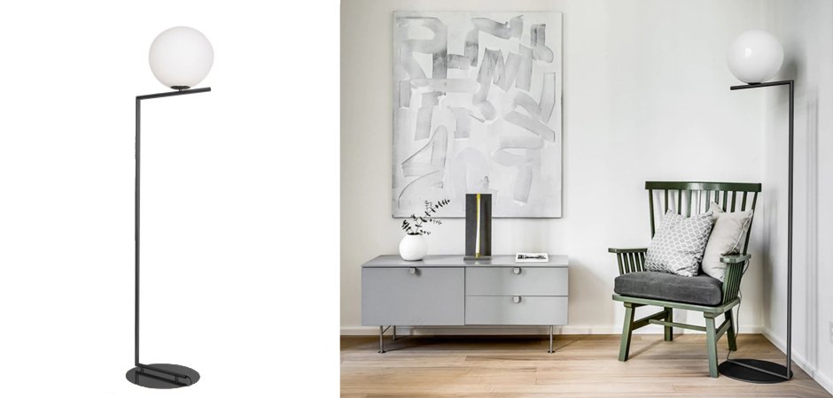 Торшер Flos IC Lights F Black Торшер Flos IC Lights F Black - Loft-Concept в Тюмени