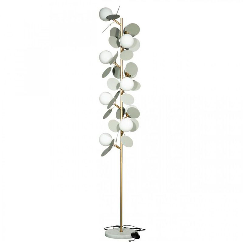 Торшер MATISSE Floor Lamp Gray Серый Золотой Белый Торшер MATISSE Floor Lamp Gray Серый Золотой Белый в Тюмени | Loft Concept
