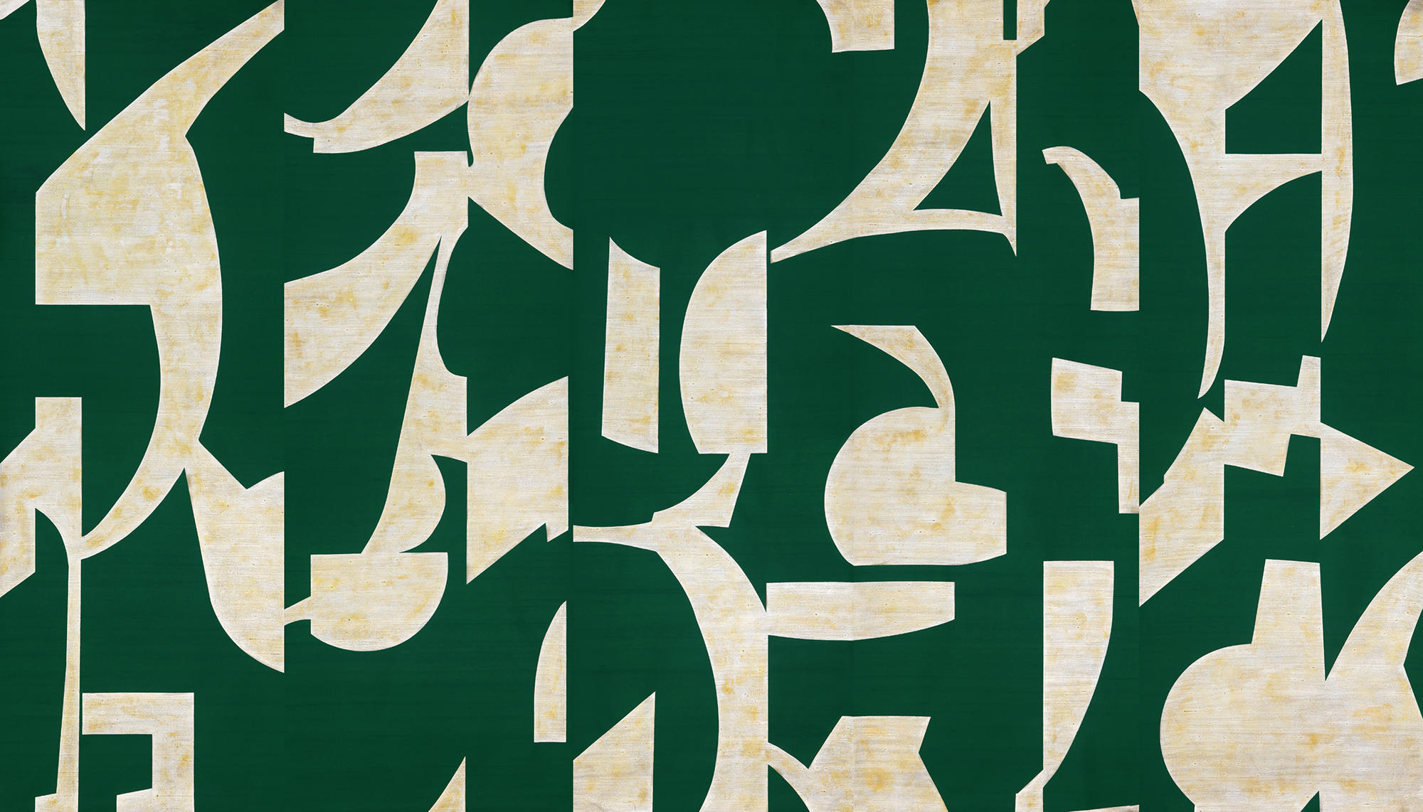 Обои ручная роспись в стиле Арт-деко Symphony Original colourway on Jade silk dupion Обои ручная роспись в стиле Арт-деко Symphony Original colourway on Jade silk dupion - постер Loft-Concept в Тюмени