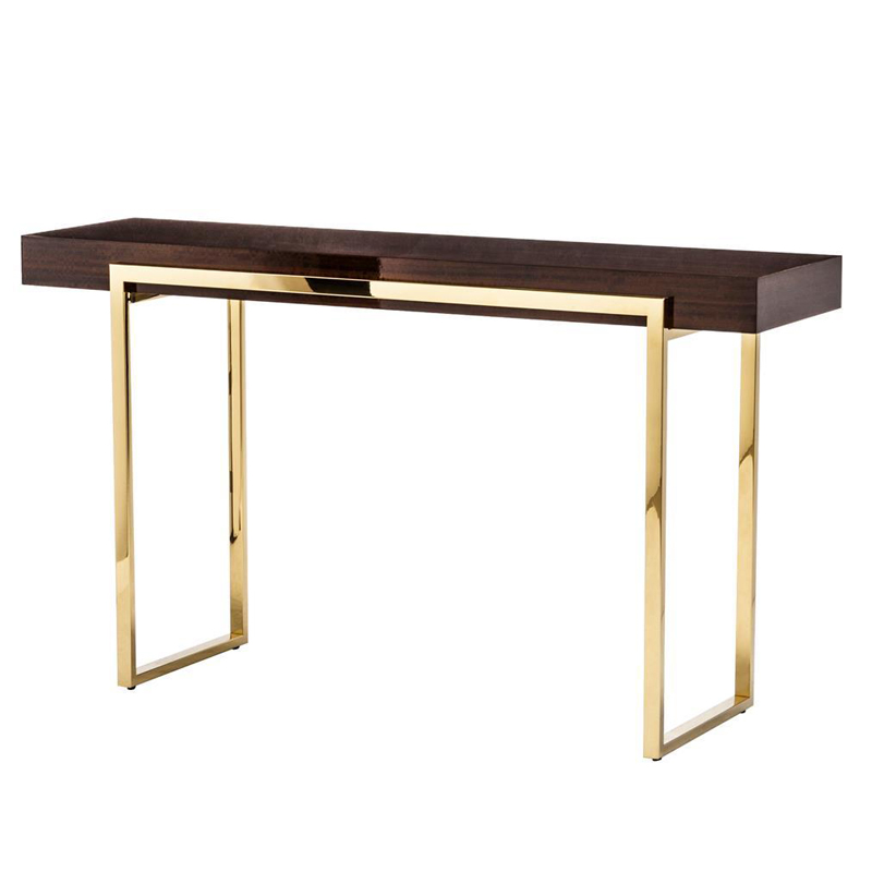 Консоль Conval Console Глянцевое золото Коричневый Консоль Conval Console Глянцевое золото Коричневый в Тюмени | Loft Concept