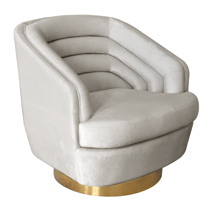 Кресло Henrietta Armchair кремовый велюр Кремовый Золотой Кресло Henrietta Armchair кремовый велюр Кремовый Золотой в Тюмени | Loft Concept