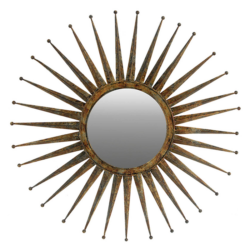 Зеркало-солнце Matahari Mirror Винтажное Темное Золото Зеркало-солнце Matahari Mirror Винтажное Темное Золото в Тюмени | Loft Concept