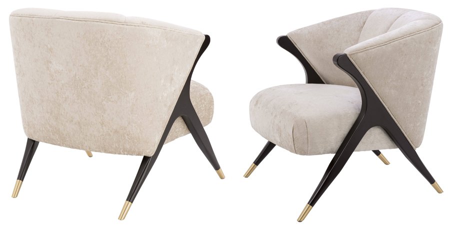 Кресло Eichholtz Chair Pavone White Кресло Eichholtz Chair Pavone White - Loft-Concept в Тюмени