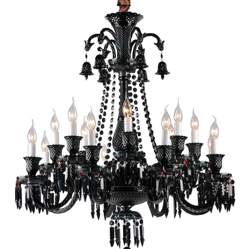 Люстра BACCARAT Zenith Midnight Chandelier 18 Черный Люстра BACCARAT Zenith Midnight Chandelier 18 Черный в Тюмени | Loft Concept