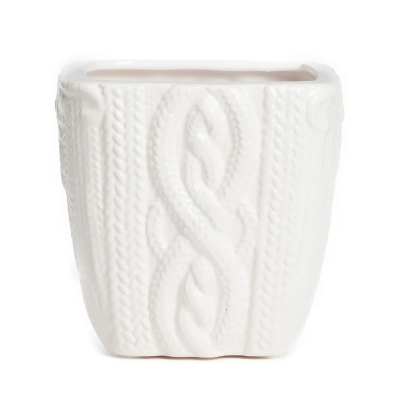 Ваза Knitted Pattern Белый Ваза Knitted Pattern Белый в Тюмени | Loft Concept