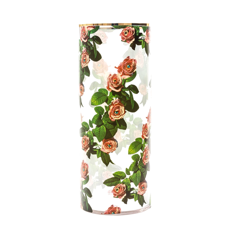 Ваза Seletti Roses Big Прозрачный Золотой Зеленый Ваза Seletti Roses Big Прозрачный Золотой Зеленый в Тюмени | Loft Concept