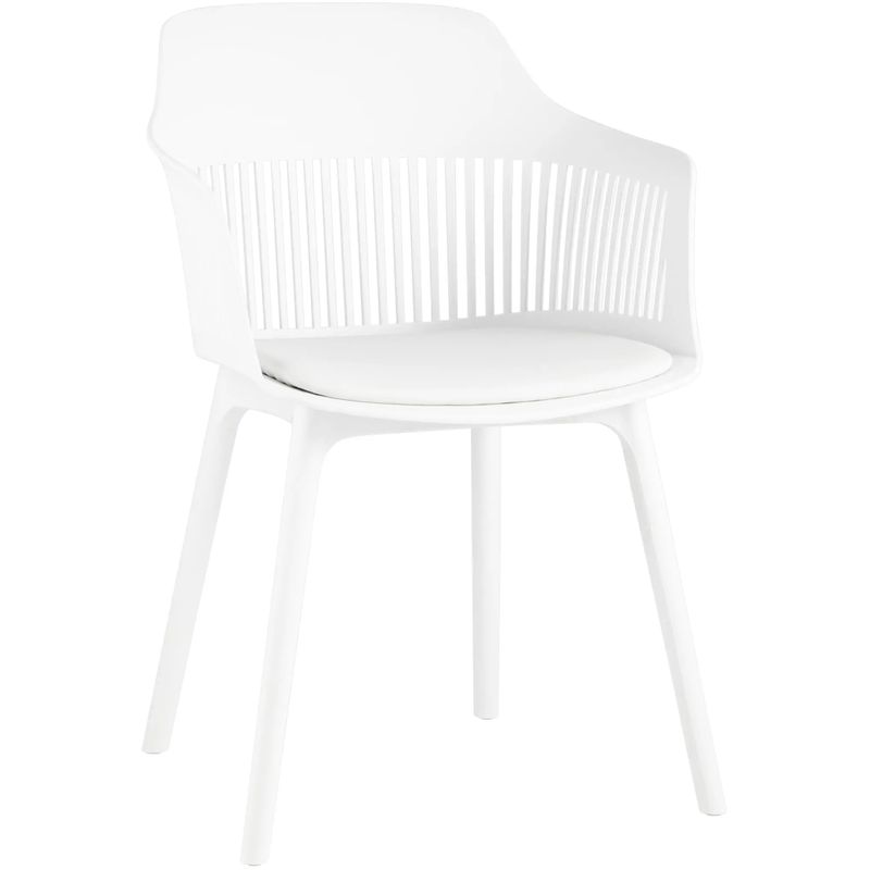 Стул Crocus Chair Белый цвет Подушка эко-кожа Белый Стул Crocus Chair Белый цвет Подушка эко-кожа Белый в Тюмени | Loft Concept