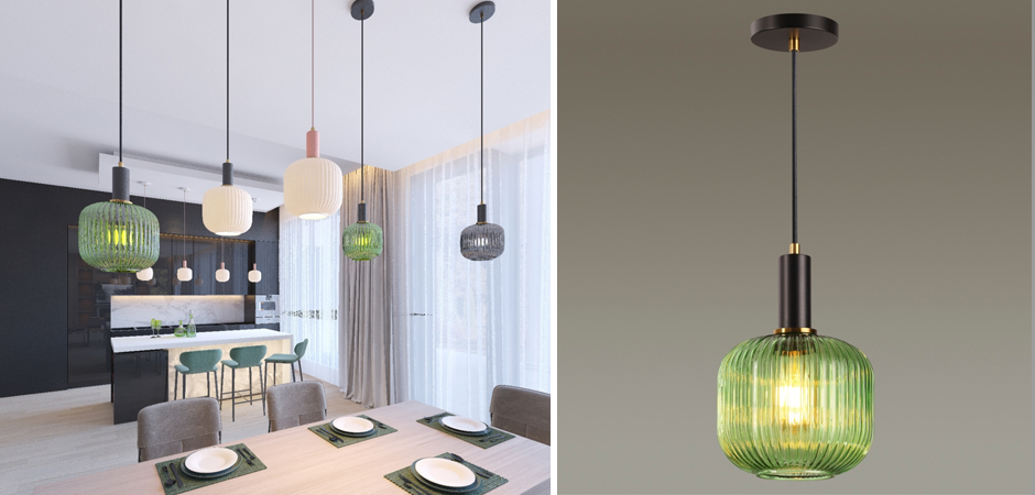 Подвесной светильник Ferm Living chinese lantern Green Подвесной светильник Ferm Living chinese lantern Green - Loft-Concept в Тюмени