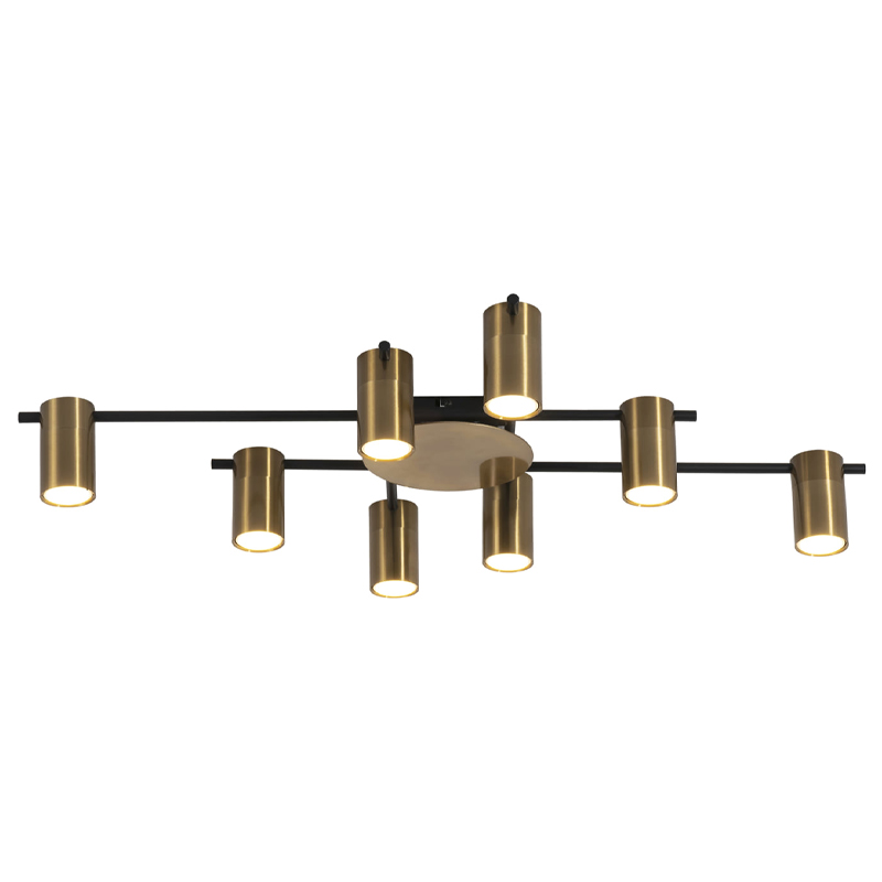 Потолочный светильник Tribes Chandelier Gold Черный Золотой Потолочный светильник Tribes Chandelier Gold Черный Золотой в Тюмени | Loft Concept