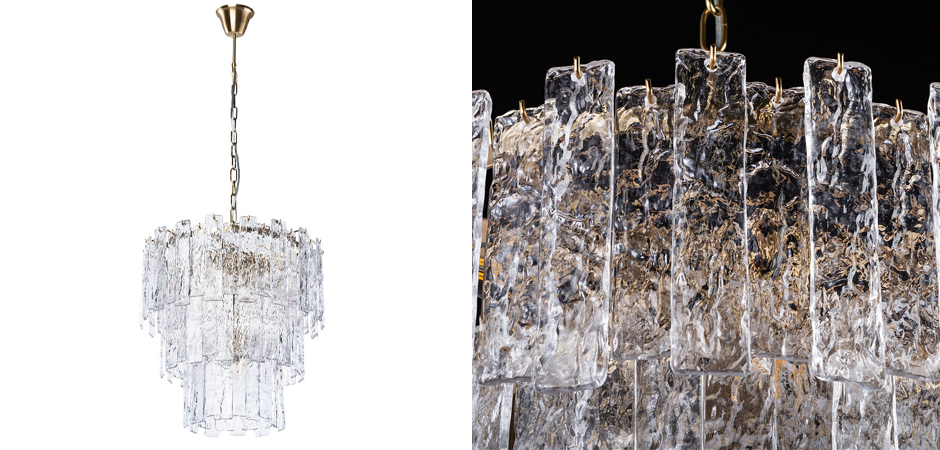 Люстра Iceberg Glass с Рельефным стеклом - Loft-Concept в Тюмени