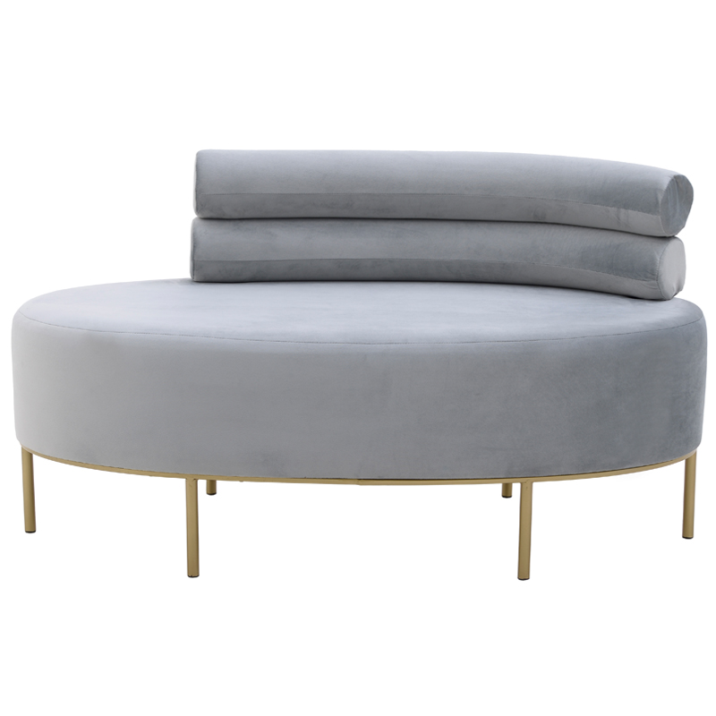 Кушетка Fening Lounge Gray Светло-серый Золотой Кушетка Fening Lounge Gray Светло-серый Золотой в Тюмени | Loft Concept