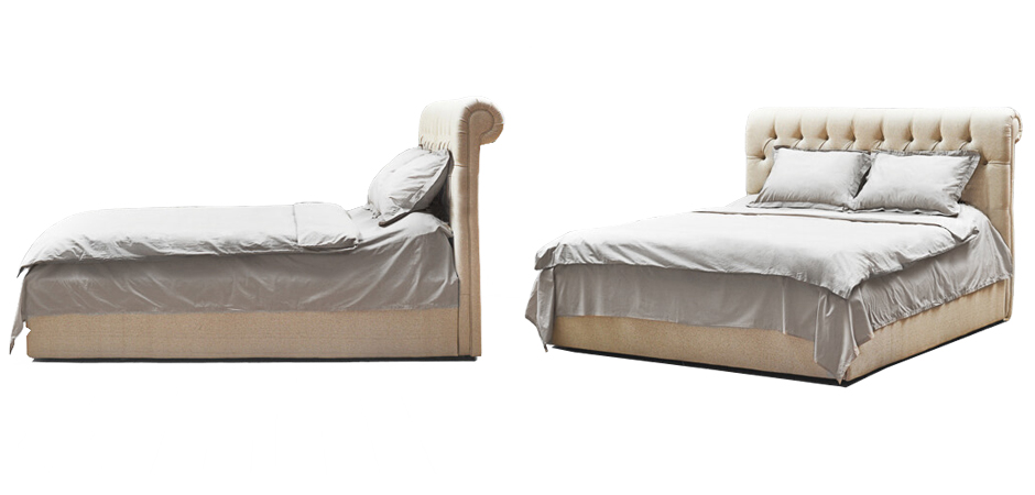 Кровать Beige Capitone Bed Кровать Beige Capitone Bed - Loft-Concept в Тюмени