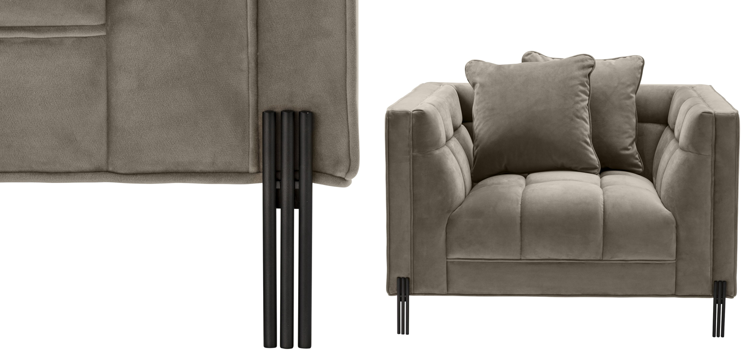 Кресло Eichholtz Chair Sienna greige - фото