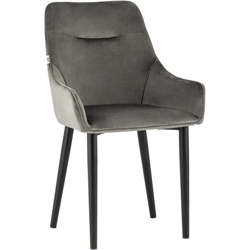 Стул Joan Chair Велюр Графит Графит Черный Стул Joan Chair Велюр Графит Графит Черный в Тюмени | Loft Concept