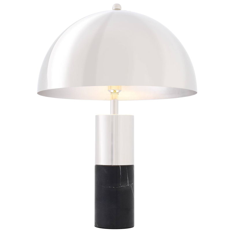 Настольная лампа Eichholtz Table Lamp Flair nickel Никель Черный Настольная лампа Eichholtz Table Lamp Flair nickel Никель Черный в Тюмени | Loft Concept