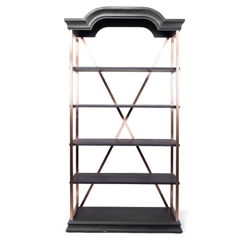 Стеллаж Everild Rack Бронза Черный Стеллаж Everild Rack Бронза Черный в Тюмени | Loft Concept