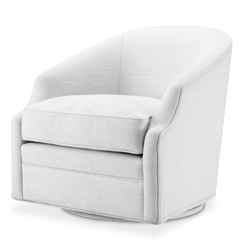 Кресло Eichholtz Swivel Chair Gustav Белый Кресло Eichholtz Swivel Chair Gustav Белый в Тюмени | Loft Concept