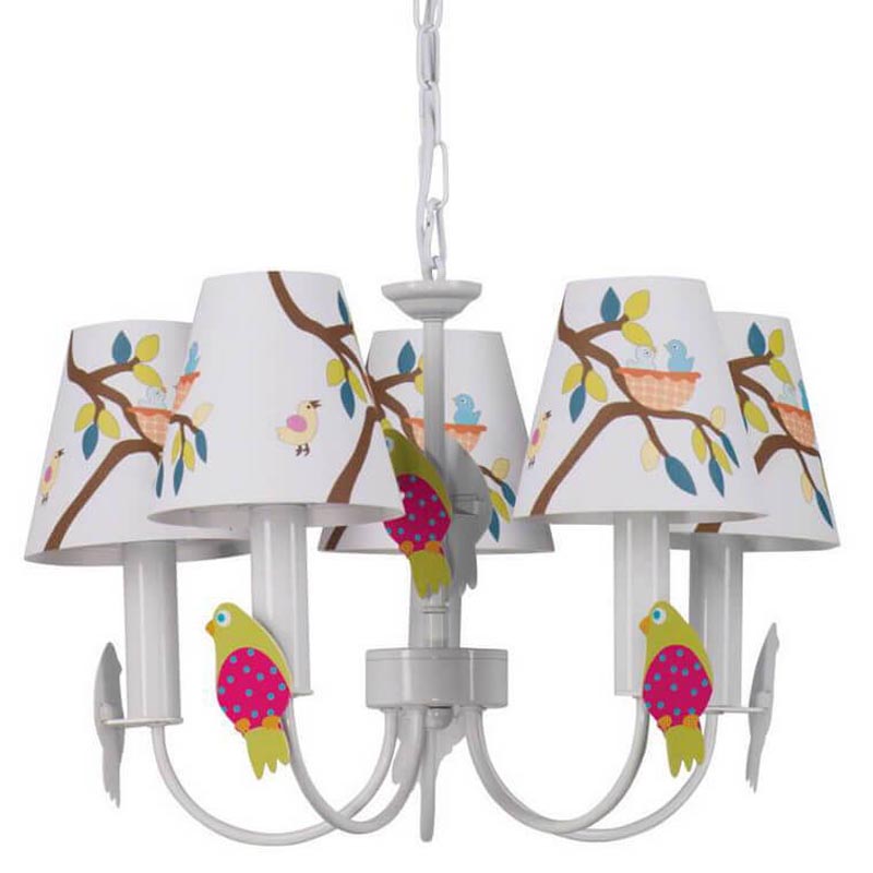 Люстра Сolored Nestlings Chandelier Мульти Белый Люстра Сolored Nestlings Chandelier Мульти Белый в Тюмени | Loft Concept