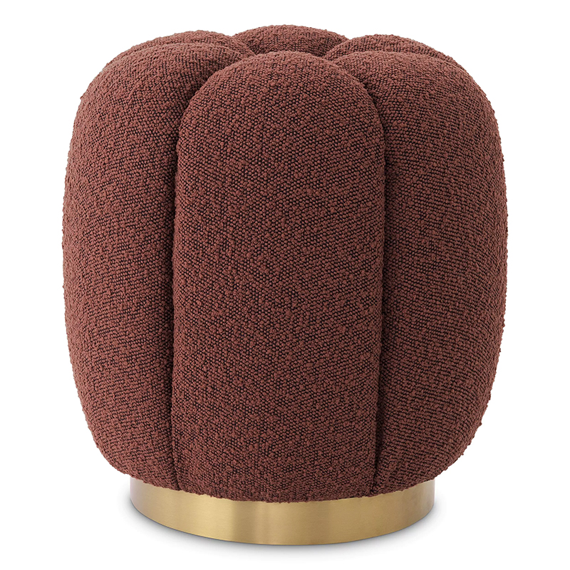 Пуф Eichholtz Stool Orchanic Boucle Rouge Бургундский красный Латунь Пуф Eichholtz Stool Orchanic Boucle Rouge Бургундский красный Латунь в Тюмени | Loft Concept