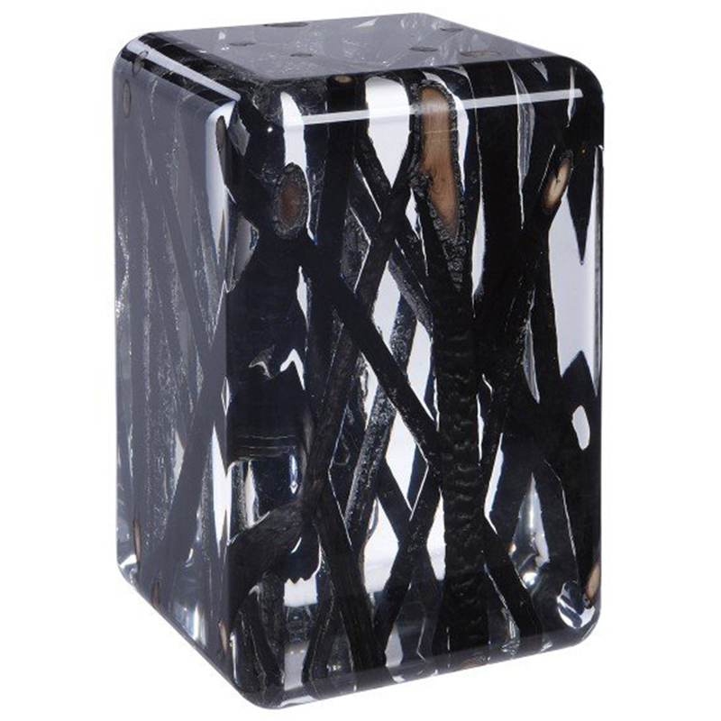 Дизайнерский Стол KISIMI ICE burned Occasional table Прозрачный Черный Дизайнерский Стол KISIMI ICE burned Occasional table Прозрачный Черный в Тюмени | Loft Concept
